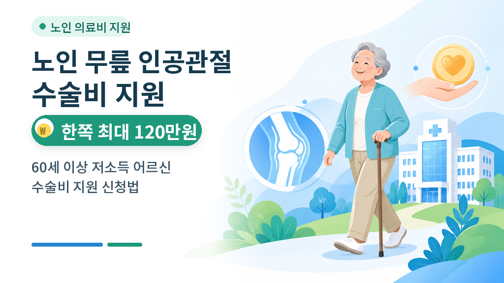 노인 무릎 인공관절 수술비 지원 대표 이미지