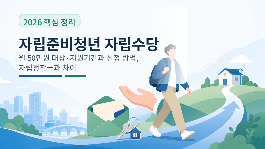 자립준비청년 자립수당 대표 이미지