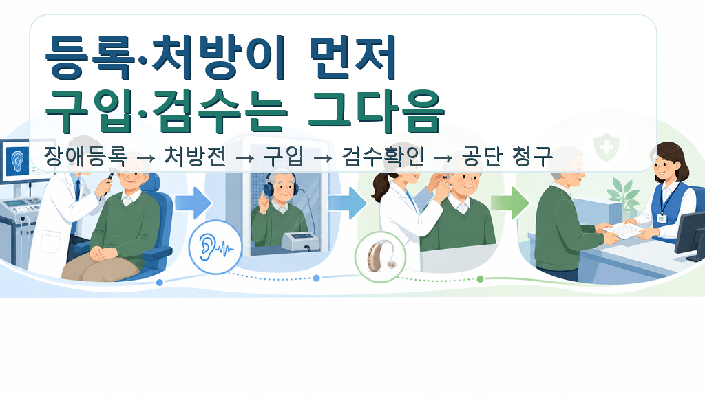 보청기 신청 절차 안내 이미지