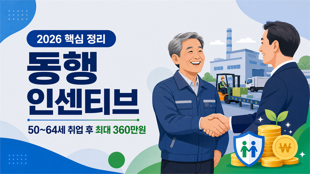 동행 인센티브 신청 조건과 최대 360만원 지급 구조 요약